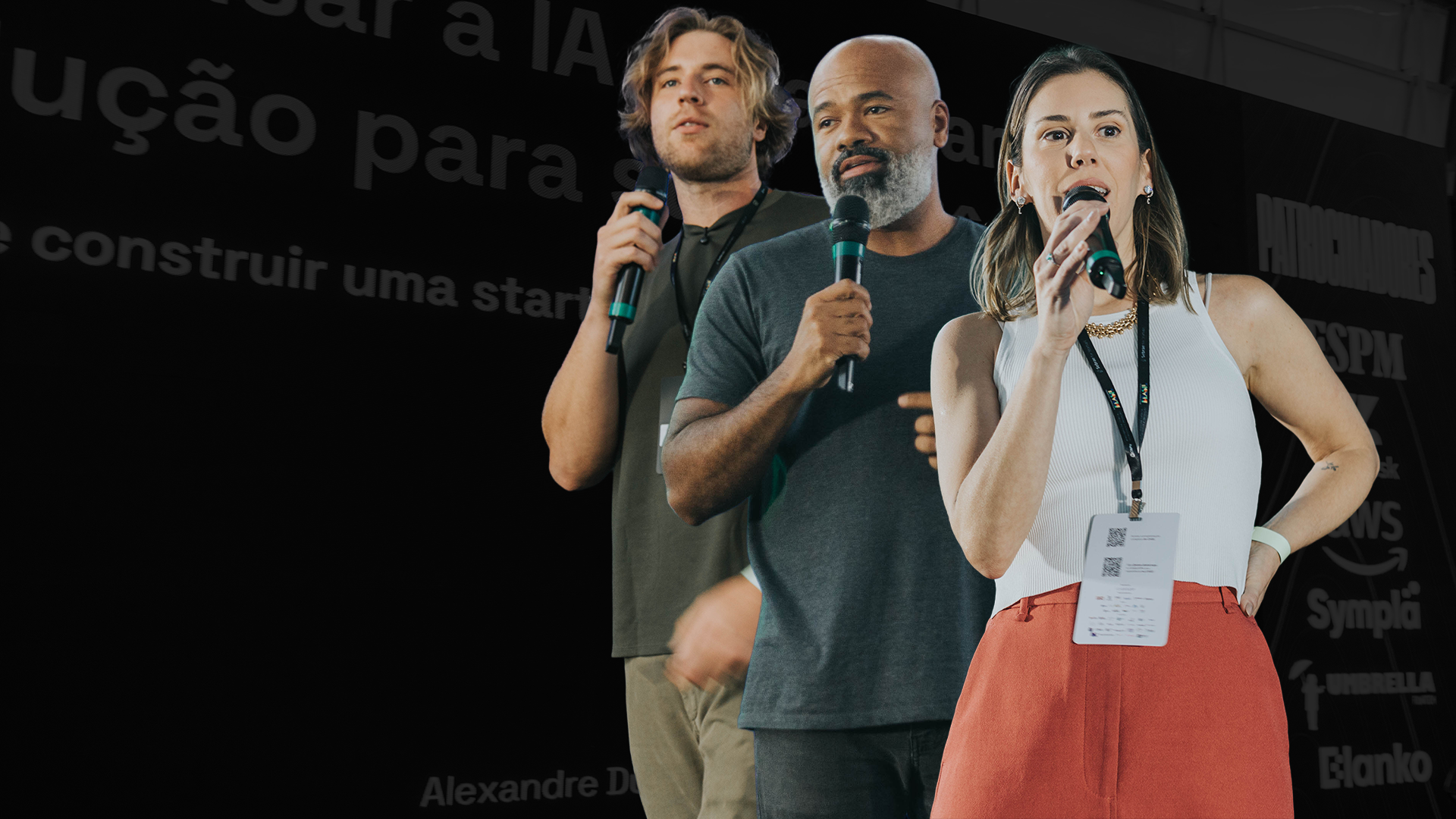 Founders e líderes no palco do CASE